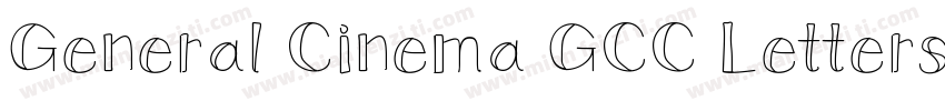 General Cinema GCC Letters Font字体转换